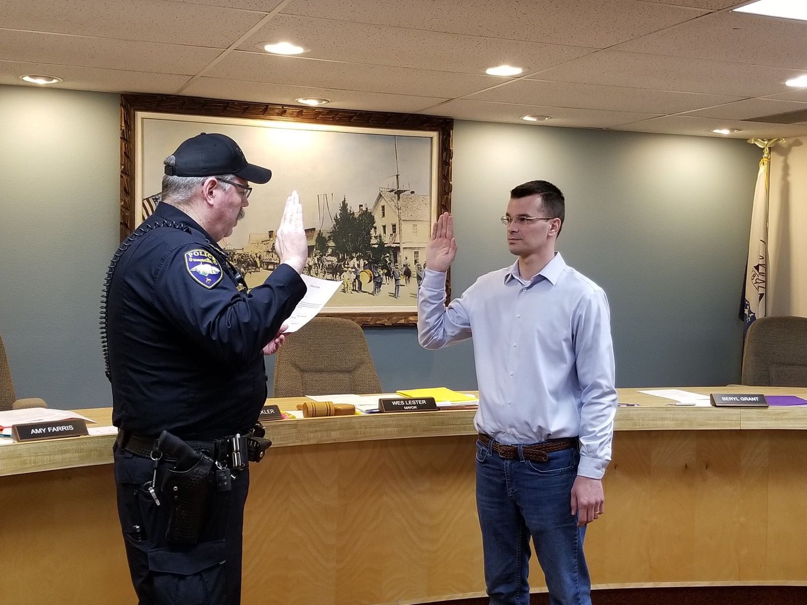 Grangeville City Police Department swore in new officer